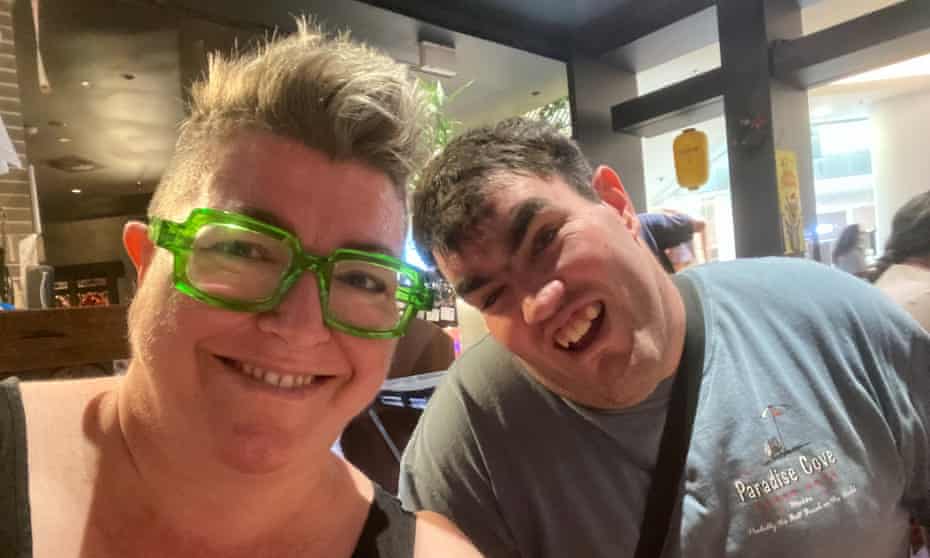 Kim Berry and her son Oscar