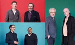 Two generations, three professions, clockwise from top left: actors Matthew Tennyson and Antony Sher; novelist Alan Hollinghurst and poet Andrew McMillan; politicians Nigel Fletcher and Lord Waheed Alli