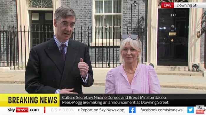 Jacob Rees-Mogg and Nadine Dorries