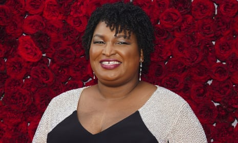 Stacey Abrams poses at the grand opening of Tyler Perry Studios in Atlanta, last October.