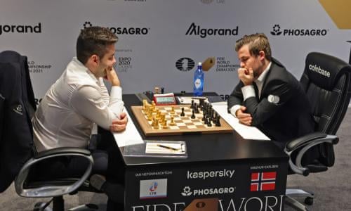 Magnus Carlsen embraces chaos in gripping draw with Ian Nepomniachtchi, World  Chess Championship 2021