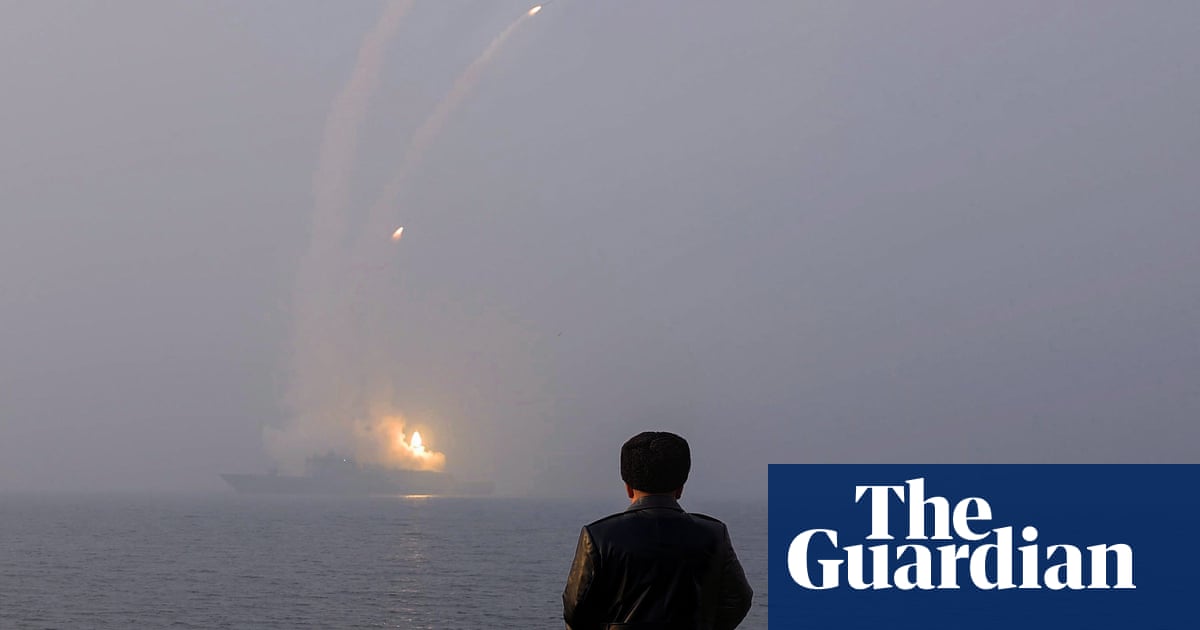 North Korea fires missiles into the sea as US and South Korea conduct military drills