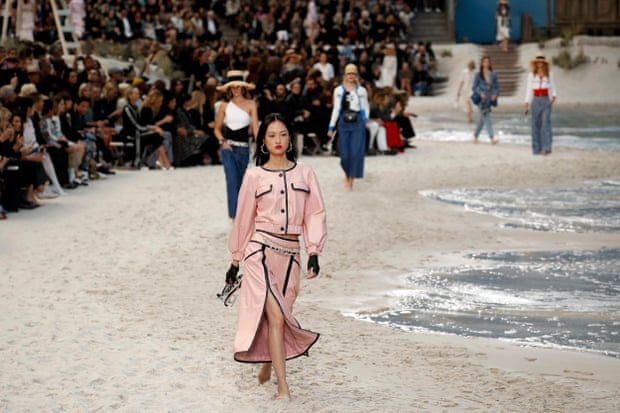 Chanel’s signature suit with an athleisure twist.