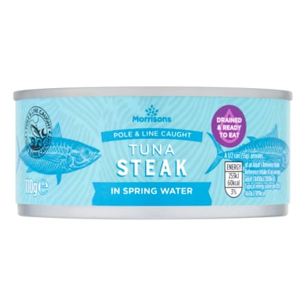 Morrisons No Drain Tuna Steak With A Little Spring Water 110g