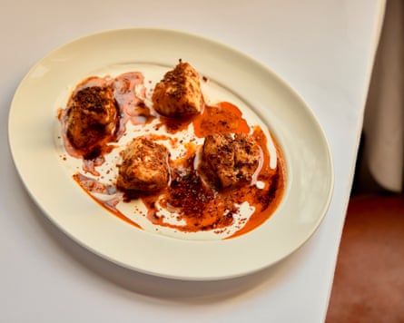 the monkfish with yoghurt, chilli butter, Kismet, London SE1.
