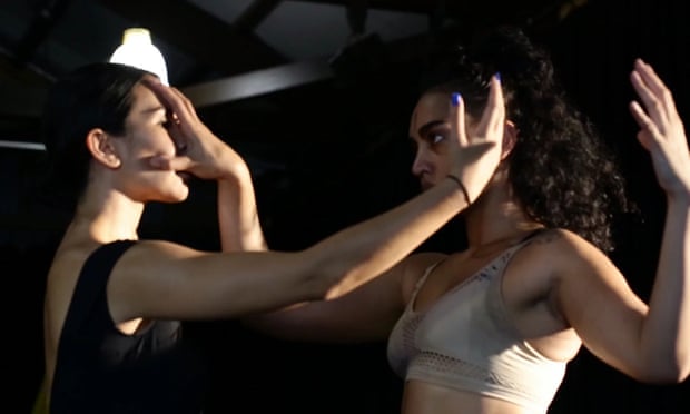Dancers Amrita Hepi and Jahra Wasasala star in Passing, at the 2016 Next Wave festival.