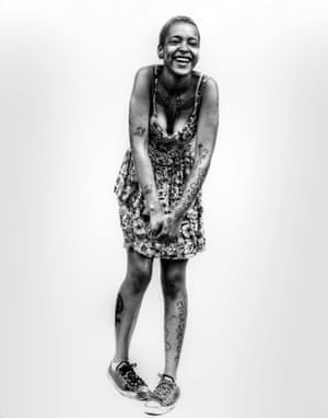 ‘We organised shoots in conjunction with the festival, setting up our white backdrop, initially inside the handball courts, shooting black faces who were a part of Afropunk’