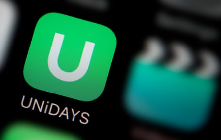 A close-up shot of the logo representing UNiDAYS app icon