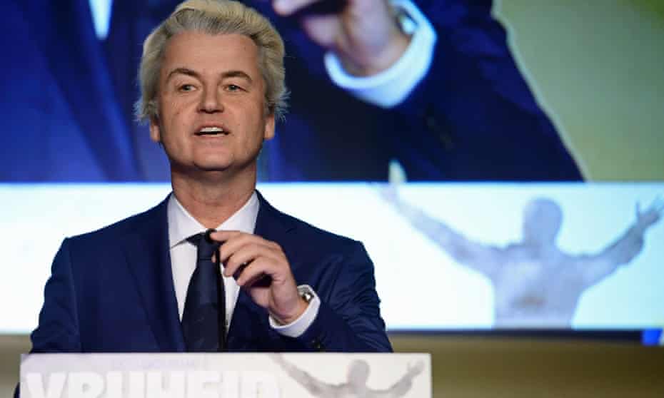 Dutch far-right Freedom party leader Geert Wilders