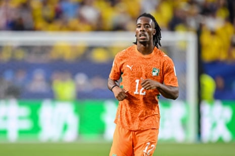 Elye Wahi in Côte d’Ivoire’s World Cup opener.
