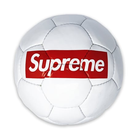 A Supreme x Umbro football from 2022.