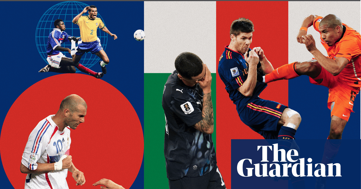 A history of World Cup red cards: high feet, lost heads and a covered mouth