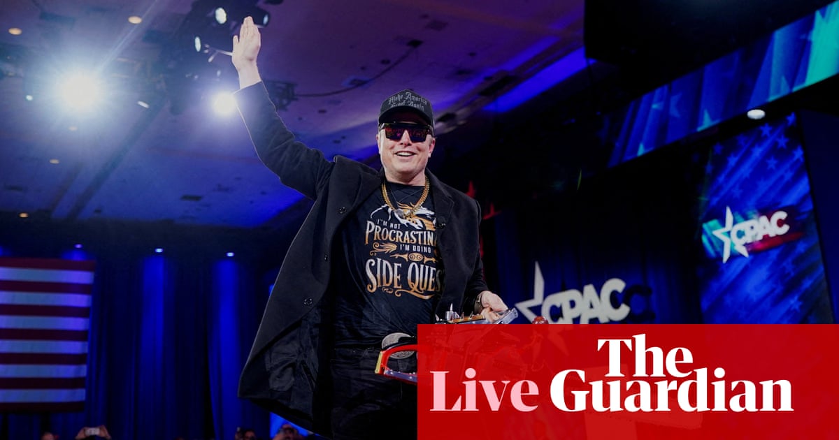 US -Politik Live: Verwirrung bei Agenturen darüber, ob sie Elon Musk E -Mail einhalten sollen, um Arbeitnehmer zu rechtfertigen | Elon Moschus US -Politik Live: Verwirrung bei Agenturen darüber, ob sie Elon Musk E -Mail einhalten sollen, um Arbeitnehmer zu rechtfertigen | Elon Moschus