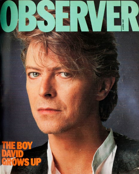 ‘The boy David grows up’: the Observer Magazine cover on 12 April 1987.