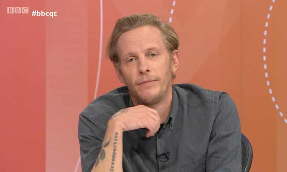 Laurence Fox on BBC’s Question Time in January.