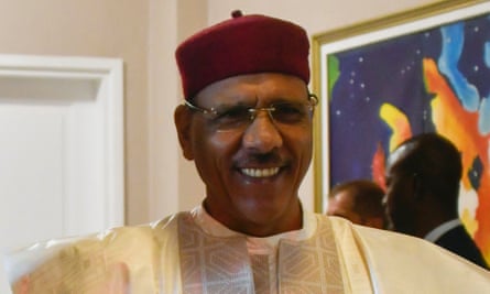 Mohamed Bazoum at the presidential palace in Niamey, Niger in March.