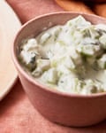 Stosi Madi’s yoghurt and cucumber salad.