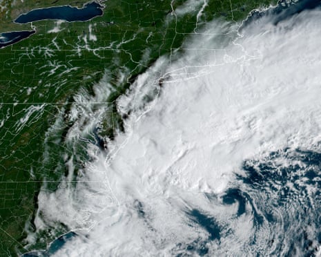 a satellite view showing a large storm