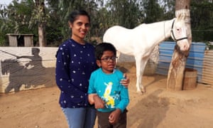 Vidya and Vineeth, whose costly drugs have been donated by a Japanese firm.