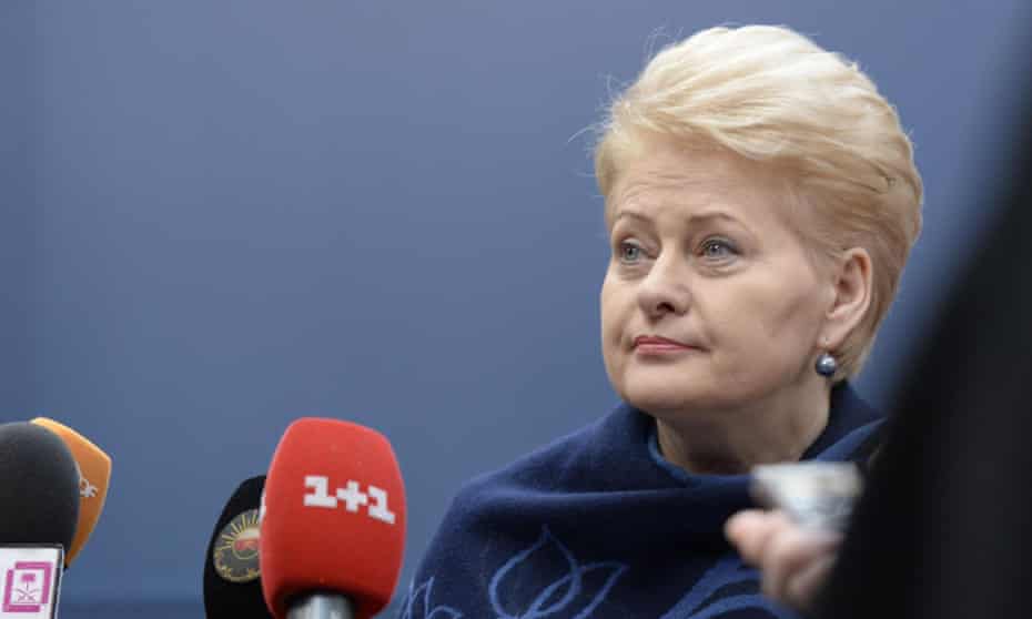 Lithuanian president Dalia Grybauskaite