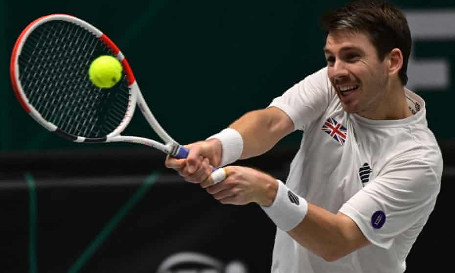 Cameron Norrie on his way to victory over France's Arthur Rinderknech in Innsbruck.