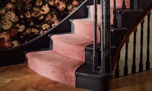 House of Hackney’s Midnight Garden wallpaper in the hallway.