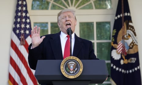 Trump said: ‘If we don’t get a fair deal from Congress, the government will either shut down on February 15 again, or I will use the powers afforded to me to address this emergency.’