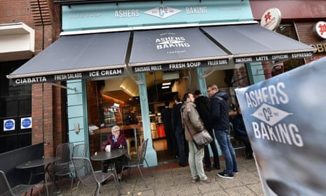 Ashers Bakery in Belfast, Northern Ireland. 