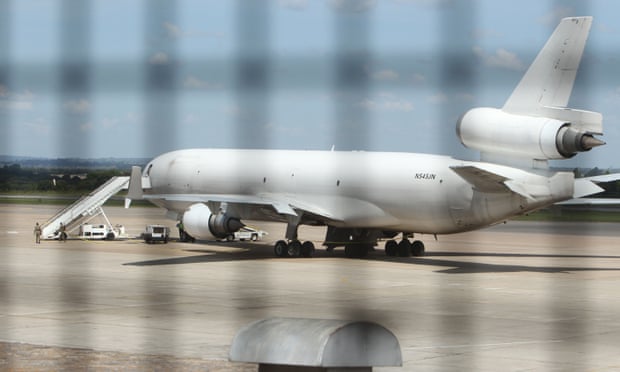 This US-registered cargo plane was impounded at Harare after a dead body was found on board.