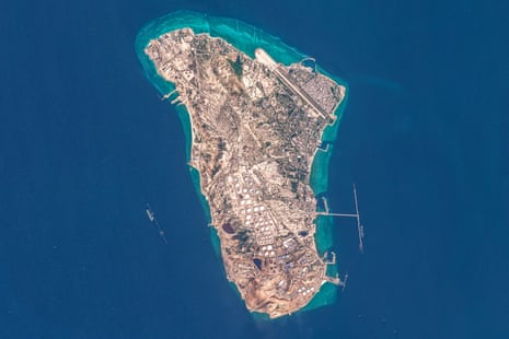 A view of Kharg Island from the the Copernicus Sentinel-2 satellite on 7 March