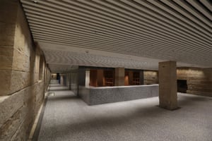 Convict-crafted sandstone was discovered and restored in the new cloakroom at the Australian Museum.