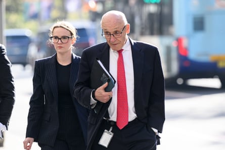 NSW Liberal MP Damien Tudehope arrives to give evidence during the Icac Operation Rosny hearings
