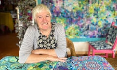 The Last Homely House founder Kate Jackson in her colourful surrounds.