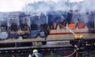 India: nine people killed after fire erupts inside stationary train carriage