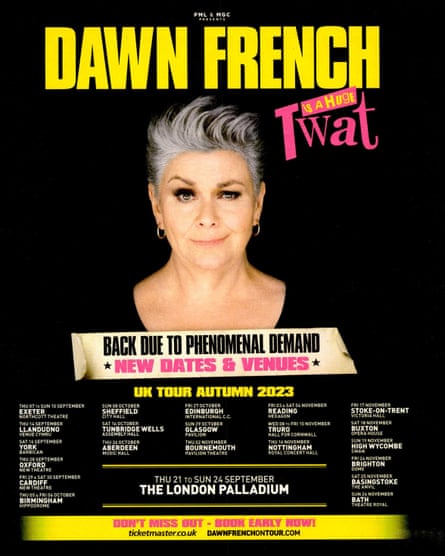 L'affiche de la tournée de Dawn French.