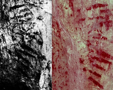 Scientific dating proves that streaks on walls of Bacon Hole, near the Mumbles in south Wales, is Palaeolithic rock art.