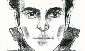 A police sketch of one of the suspects in the Crazy Brabant Killers gang