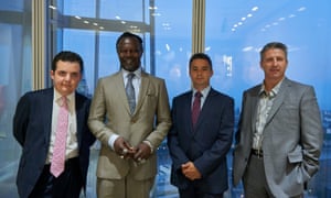 Ollie Forsyth, far left, at the launch of the Budding Entrepreneur at the Shard.