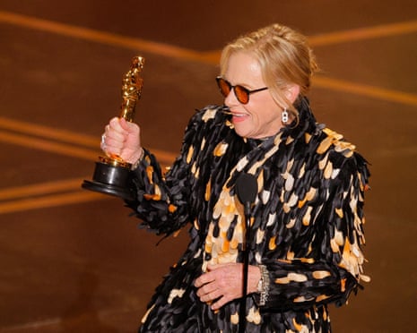 Amy Madigan wins best supporting actress Oscar for Weapons | Oscars 2026 | The Guardian