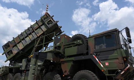 A Patriot launcher system at the military base of Kaufbeuren, southern Germany.