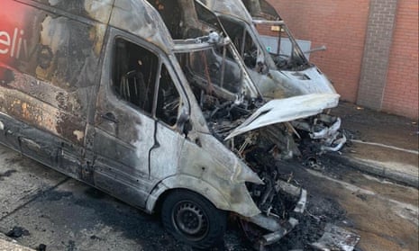 Two Iceland delivery vans destroyed in arson attacks in Bristol