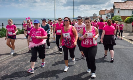 Women participating in Race for Life