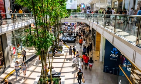 Shoppers at Chadstone shopping centre in Melbourne, Australia