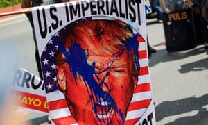 A protest against the US killing of Iranian general Qassem Suleimani in the Philippines.