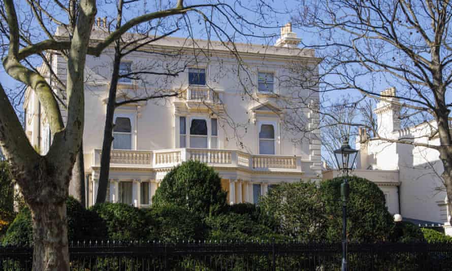 Roman Abramovich’s 15-bedroom property in Kensington, west London.