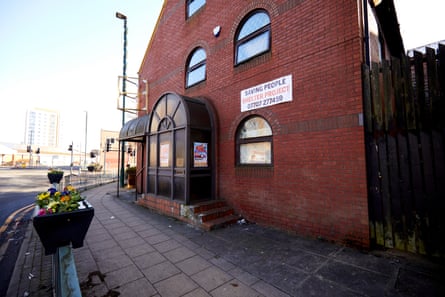 The Saving People Shelter Project housed in a squat in a former NHS doctor’s surgery in Eccles, in 2019.