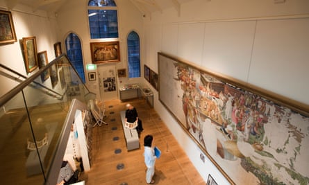 Inside the Stanley Spencer Gallery in Cookham, Berkshire