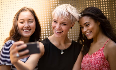 Female friends posing for a selfie