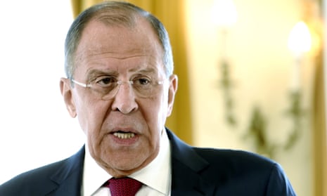 The Russian foreign minister Sergei Lavrov