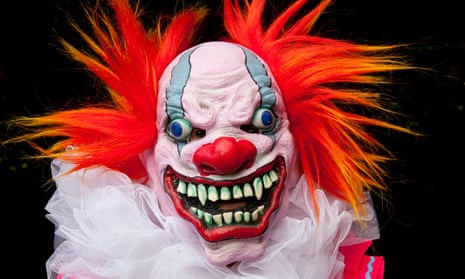 scary clowns with blood